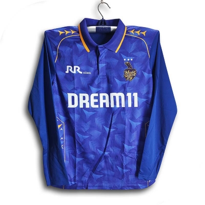 Picture of Kolkata Knight Riders Full Sleeve Collar Polo Jersey For Men - KKR Long Sleeve Polo - Kolkata Jersey 2026