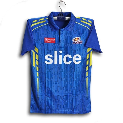 Picture of Mumbai Indians Short Sleeve Collar Polo IPL Cricket Jersey For Men - MI IPL Half Sleeve Polo - Mumbai Jersey 2026