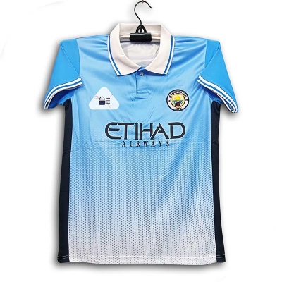 Picture of Manchester City Thai Premium Football Jersey For Man - Half Sleeve Collar Polo Club T Shirt - Manchester City Jersey 2026