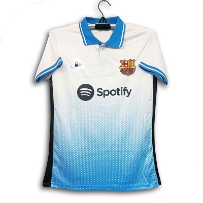 Picture of Barcelona Thai Premium Polo Football Jersey For Men - Half Sleeve Collar Polo Club Jersey - Barcelona Football Jersey 2026