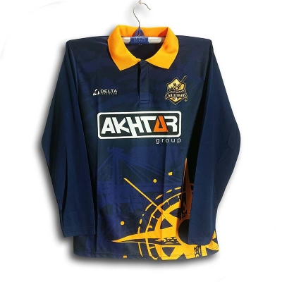 Picture of Chattogram Royals full sleeve Polo BPL Cricket Jersey For Men - Long Sleeve Collar Polo BPL Jersey - Chattogram Jersey 2026