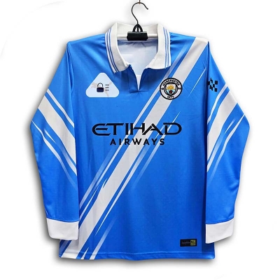 Picture of Manchester City Thai Premium Jersey For Man - Long Sleeve collar Polo club Jersey - Manchester City Jersey 2026/27