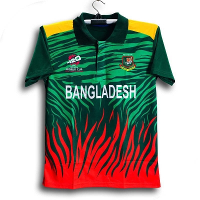 Picture of Bangladesh T20 World Cup Fan Jersey for Men - Half Sleeve Collar Polo Jersey - Bangladesh Cricket Jersey 2026-27