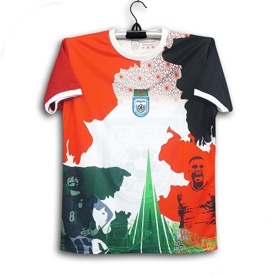 Picture of B-D Thai Premium Football Jersey For Men - Half Sleeve t shirt - Bangladesh Fan Jersey 2026