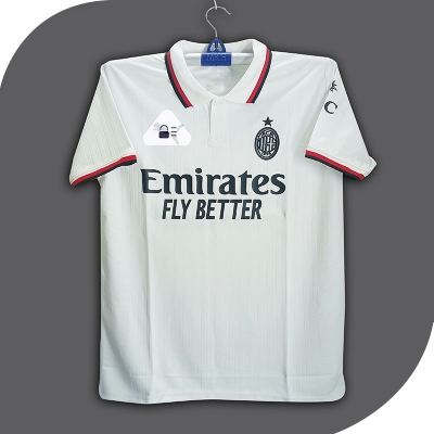 Picture of AC Milan Thai Premium Football Jersey For Men - Half Sleeve Collar polo club t shirt - AC Milan Jersey 2026-2027
