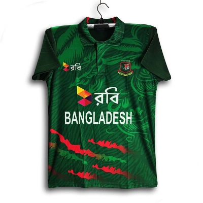 Picture of Robi Bangladesh Short Sleeve Collar Polo Cricket Jersey For Men - Bangladesh Cricket Jersey 2025-26