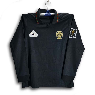 Picture of Portugal World Cup Jersey 2026 Thai Premium Football For Men - Long Sleeve Collar Polo Jersey - Portugal Jersey 2026