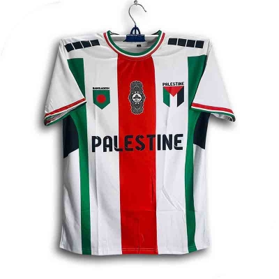 Picture of Palestine Short Sleeve Football Jersey For Men - Half Sleeve Jersey - Palestine Jersey 2026