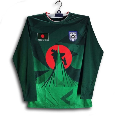 Picture of Banglades Full Sleeve Football Jersey For Men - Long Sleeve T Shirt - Banglades Football Jersey