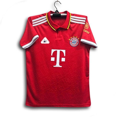Picture of Bayern Munich Thai Premium Football Jersey For Man - Half Sleeve Collar Polo club t shirt - Bayern Munich Jersey 2026