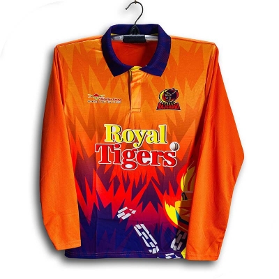 Picture of Durbar Rajshahi Full Sleeve Cricket Jersey For Men - BPL Long Sleeve Collar Polo - Rajshahi Jersey 2026
