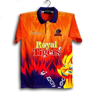 Picture of Durbar Rajshahi Short Sleeve Cricket Jersey For Men - BPL Half Sleeve Collar Polo - Rajshahi Jersey 2026
