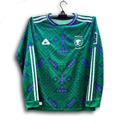 Picture of Saudi Arabia World Cup Jersey 2026 Thai Premium Football For Men - Long Sleeve T shirt - Saudi Jersey 2026