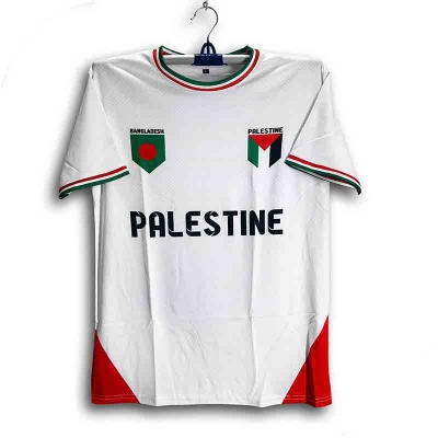 Picture of Palestine Short Sleeve Football Jersey Fom Men - Half Sleeve Jersey - Palestine Jersey 2026