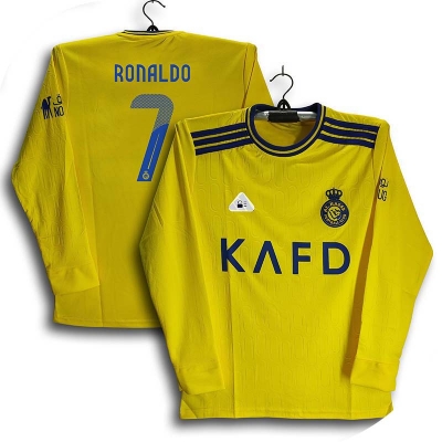 Picture of Al-Nassr Full Sleeve Thai Premium Football Jersey For Man - Ronaldo 7 Jersey - Al Nassr 7 Jersey 2026/27