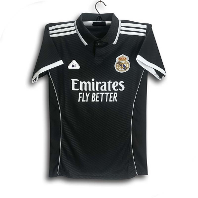 Picture of Real Madrid Thai Premium Football Jersey For Man - Half Sleeve Collar Polo Club t shirt - Real Madrid Jersey 2026
