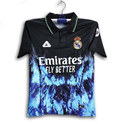Picture of Real Madrid Thai Premium Football Jersey For Man - Half Sleeve Collar Polo Club t shirt - Real Madrid Jersey 2026
