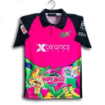 Picture of Sylhet Strikers Premium BPL Cricket Jersey For Man - BPL Half Sleeve Collar Polo Jersey - Sylhet Jersey 2026