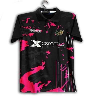 Picture of sylhet BPL Training Polo Jersey 2026 - Short Sleeve Collar BPL Cricket For Man - sylhet Jersey 2026