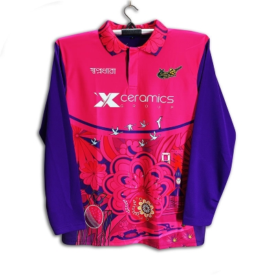 Picture of BPL Polo Jersey 2025 - Full Sleeve Collar BPL Cricket For Man - BPL Jersey 2026-27