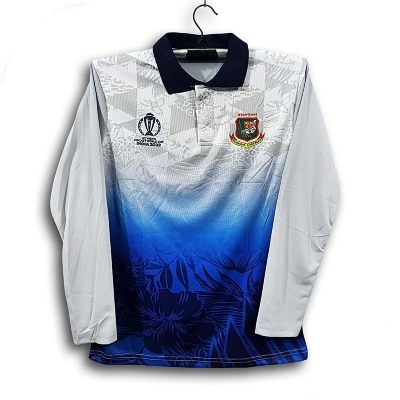 Picture of Bangladesh World Cup Cricke Jersey For Men Jersey - Full Sleeve Collar Polo Jersey - Bangladesh Cricket Jersey 2026