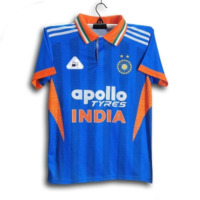 Picture of India Short Sleeve Premium Collar Polo Cricket Jersey For Men - Half Sleeve polo - India Cricket Jersey 2026