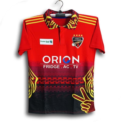 Picture of Comilla Victorians Short Sleeve Polo Cricket Jersey For Man - BPL Polo Jersey - Comilla Jersey 2024-2025