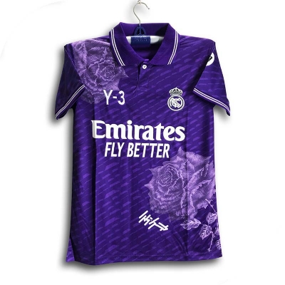 Picture of Real Madrid Thai Premium Football Jersey For Men - Half Sleeve Collar Polo Club t shirt - Real Madrid Jersey 2026