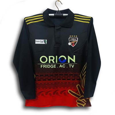 Picture of Cumilla Victorians Full Sleeve Polo PBL Cricket Jersey For Man - Long Sleeve Collar Polo BPL Jersey - Comilla Jersey 2026/2027
