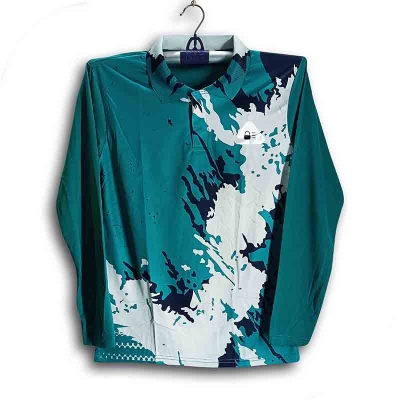 Picture of Full Sleeve Sports Jersey For Men - Long Sleeve Collar Polo - Polo Jersey