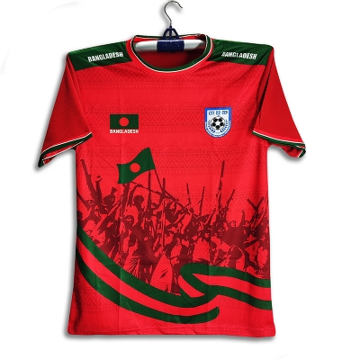 Picture of B-d Short Sleeve Football Jersey For Man - Half Sleeve  - Bangladesh Fan Jersey