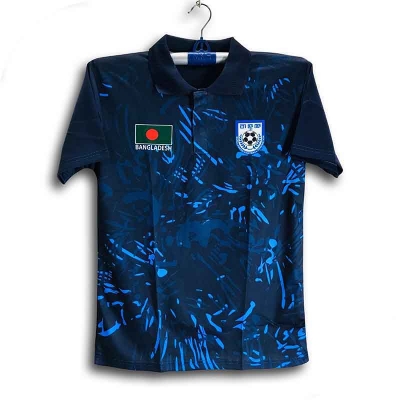Picture of B-d Short Sleeve Collar Football Jersey for Man - Half Sleeve Polo - Bangladesh Fan Jersey 2026-27