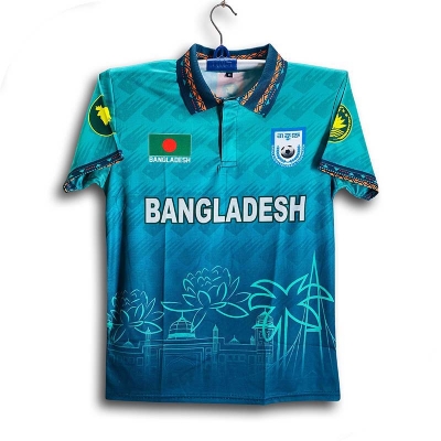 Picture of b-d Premium Short Sleeve Collar Football Jersey for Man - Half Sleeve Collar Polo t shirt - Bangladesh Fan Jersey 2026