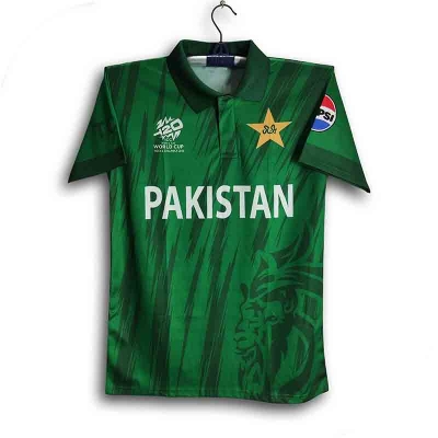 Picture of Pakistan T20 World Cup Jersey - Half Sleeve Collar Polo Cricket Jersey For Men - Pakistan T20 Jersey 2026