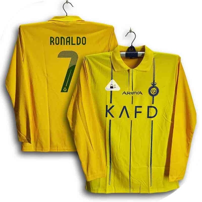 Picture of Al-Nassr Full Sleeve polo Football Jersey For Man - Long Sleeve Collar Polo Jersey - Al Nassr Jersey 2026