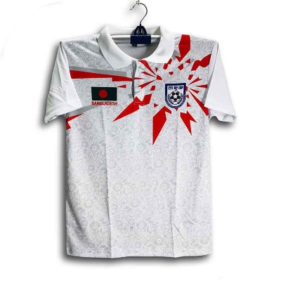 Picture of B-d Short Sleeve Collar Football Jersey for Man - Half Sleeve Polo - Bangladesh Fan Jersey 2026-27