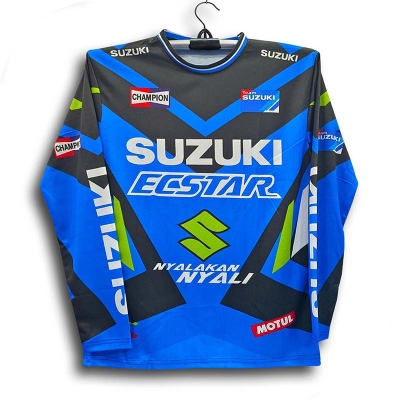 Picture of Suzuki Full Sleeve Bike Jersey For Men - Ecster Bike Jersey - Suzuki Bike Jersey 2026/27