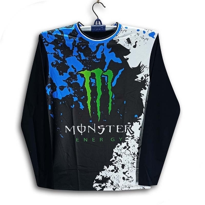 Picture of Monster Full Sleeve Bike Jersey For Man - Long Sleeve - Monster Bike Jersey 2026-27