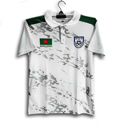 Picture of B-d Short Sleeve Collar Football Jersey for Man - Half Sleeve Polo - Bangladesh Fan Jersey 2026-27