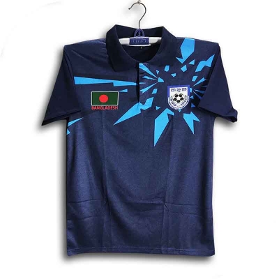Picture of B-d Short Sleeve Collar Football Jersey for Man - Half Sleeve Polo - Bangladesh Fan Jersey 2026-27