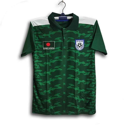 Picture of B-d Short Sleeve Collar Football Jersey for Man - Half Sleeve Polo - Bangladesh Fan Jersey 2026-27