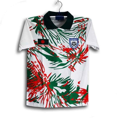 Picture of B-d Short Sleeve Collar Football Jersey for Man - Half Sleeve Polo - Bangladesh Fan Jersey 2026-27