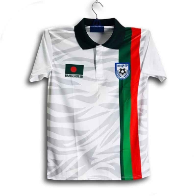 Picture of B-d Short Sleeve Collar Football Jersey for Man - Half Sleeve Polo - Bangladesh Fan Jersey 2026-27