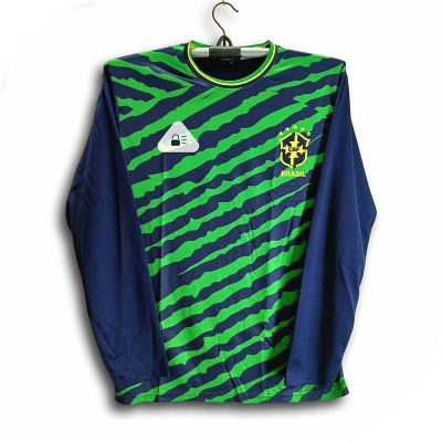 Picture of Brazil Full Sleeve Football Training Jersey For Man - Long Sleeve - Brazil Training Jersey 2026