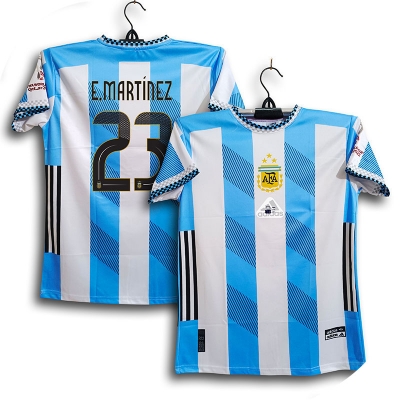 Picture of Argentina World CUP Jersey 2026 Thai Premium Football Jersey For Men - E Martinez 23 Jersey 2026