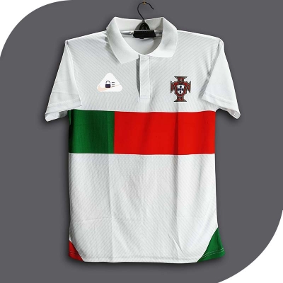 Picture of Portugal Short Sleeve Collar Polo Football Jersey for Man - Half Sleeve Polo - Portugal Jersey