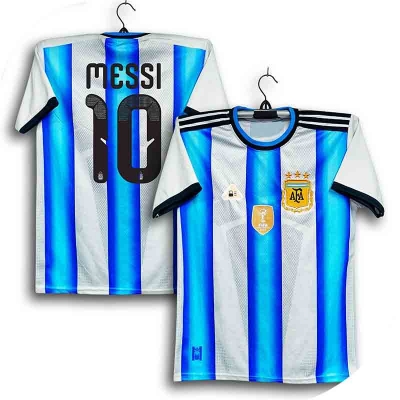 Picture of Argentina World Cup Jersey 2026 Thai Premium Football Jersey For Men - Messi 10 Half Sleeve Jersey - Messi 10 Jersey 2026