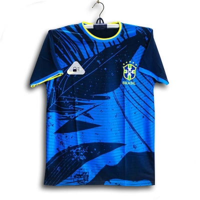 Picture of Brazil Short Sleeve Football Jersey For Man - Half Sleeve T Shirt - Brazil Football Jersey
