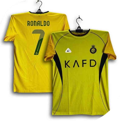 Picture of Al-Nassr Short Sleeve Football Jersey For Men - Half Sleeve T Shirt - Ronaldo 7 Jersey 2026