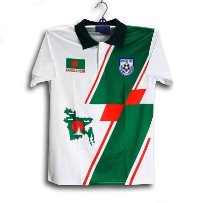 Picture of B-d Short Sleeve Collar Football Jersey for Man - Half Sleeve Polo - Bangladesh Fan Jersey 2026-27